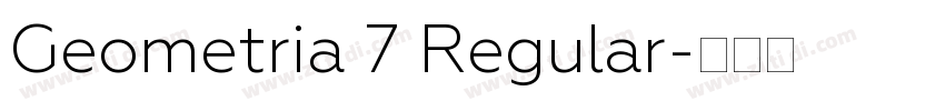Geometria 7 Regular字体转换